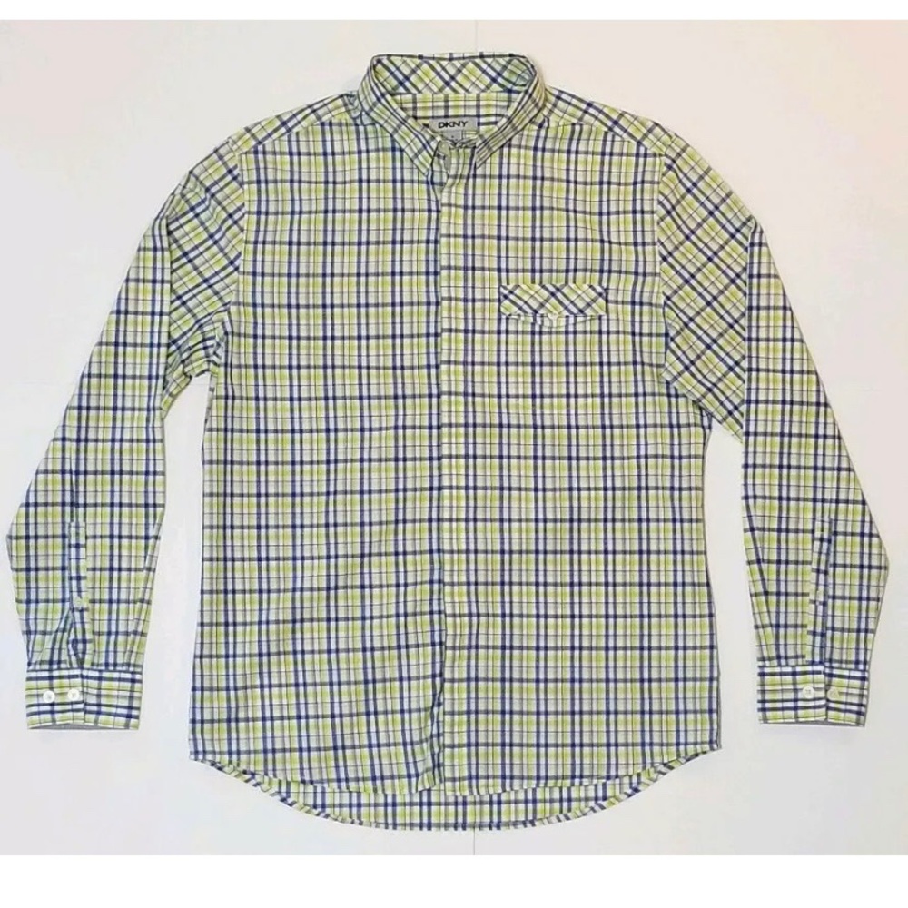 Men’s DKNY Long Sleeve Button Down Shirt Medium